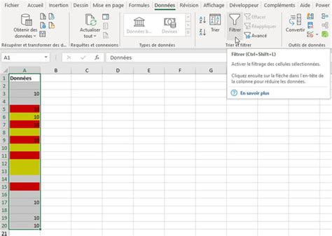 Compter ou additionner des cellules Excel colorisées