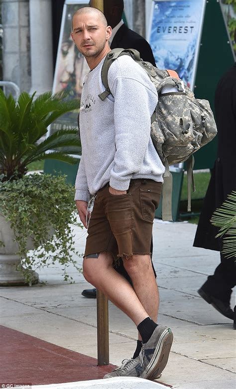 Shia Labeouf Continues To Show Off His New Clean Shaven Look While In Venice Daily Mail Online