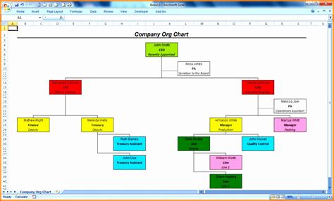 6 Free Org Chart Template Excel Excel Templates Excel Templates Images