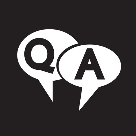 Q A Symbol Question Answer Icon 639199 Vector Art At Vecteezy
