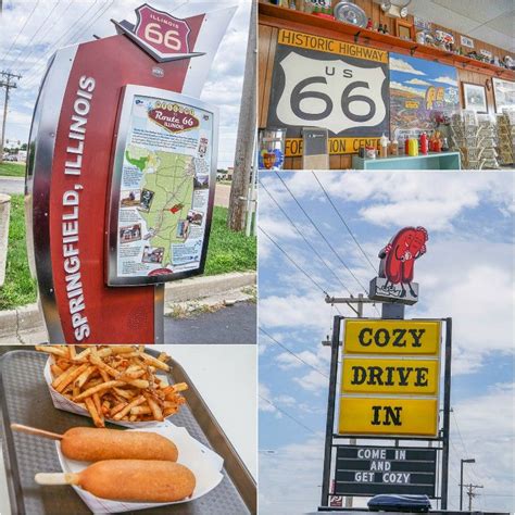 Cozy Dog Diner Springfield Il Route 66 Attractions Route 66 Road