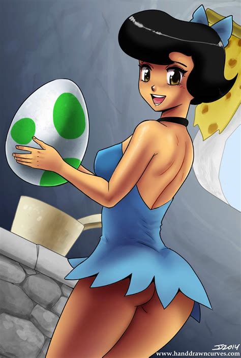 Rule 34 1girls 2014 Ass Betty Rubble Black Hair Brown Eyes Crossover