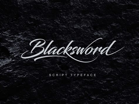 Blacksword Free Script Font