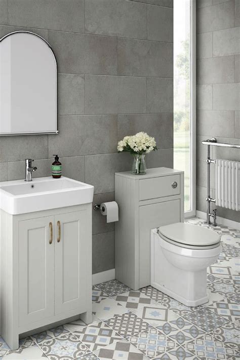 An opulent look can be achieved with. Chatsworth Traditional Grey Sink Vanity Unit + Toilet ...