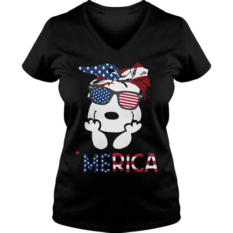 Snoopy Merica 4th Of July American Flag Independence Day Shirt Hoodie