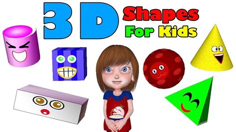 3d Shapes For Kids Educational Shapes Song To Help Children Learn 3d