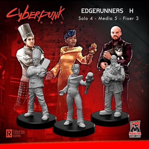 Cyberpunk Red Miniatures Edgerunners H