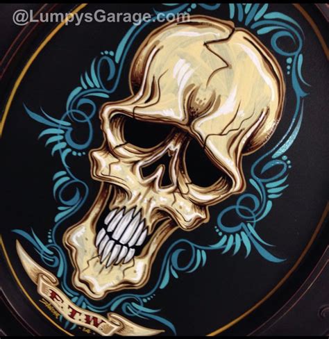 Pin By Lumpysgaragecom On Skull Art Pinstripe Art Lowbrow Art