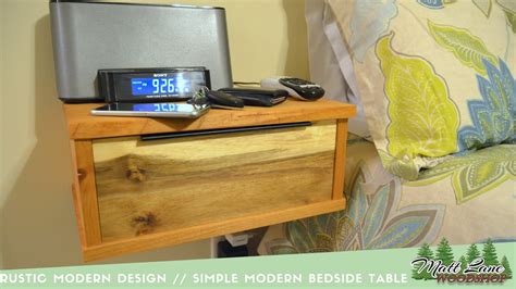 Looking for a stylish floating bedside table in white colour? Rustic Modern Design // A Simple Floating Bedside Table ...