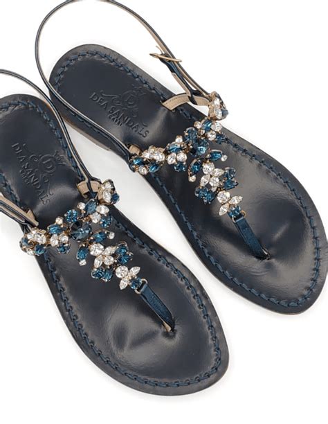 Jeweled Sandals Dea Sandals Handmade With Swarovski Crystals