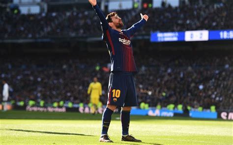 Download Wallpapers Lionel Messi 4k Goal Barcelona La Liga Spain