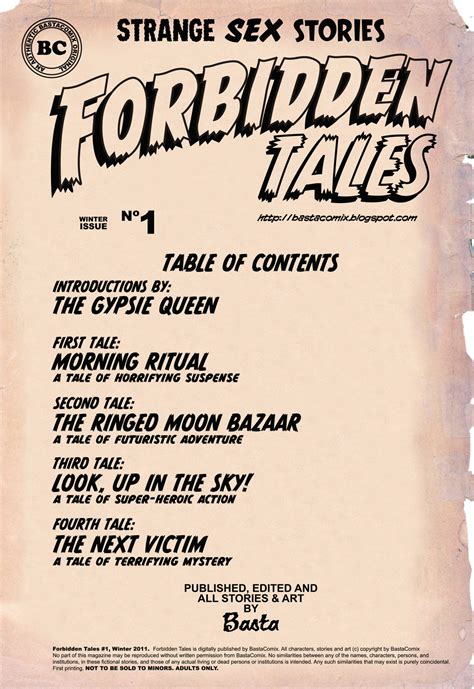Bastacomix Digital Forbidden Tales Issue 01