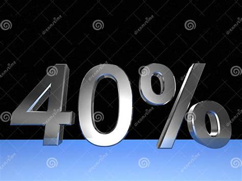 40 Percent Stock Illustration Illustration Of Forty Percentage 7241742
