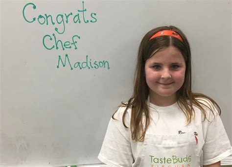 Junior Chef Of The Month Madison Taste Buds Kitchen