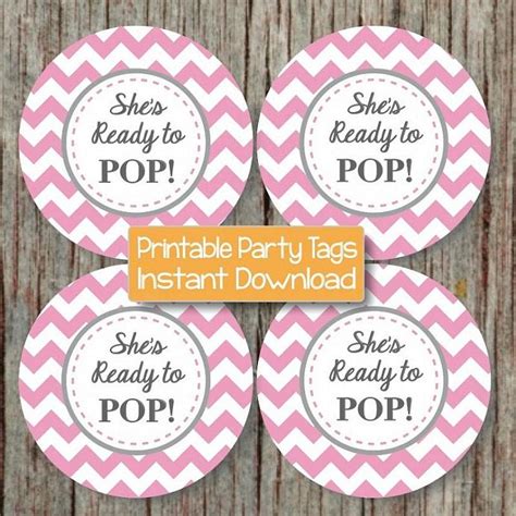 However, you can turn off the highlight button, open and edit them in any graphic design program you choose. Ready to Pop Printable Baby Shower by bumpandbeyonddesigns ...