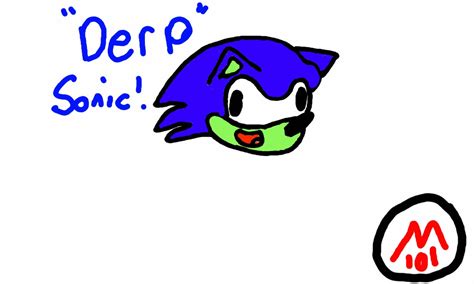 Derp Sonic By Mario Evolution On Deviantart