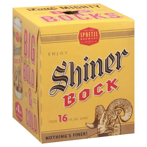Bock Dark Lager Beer Shiner 4 X 16 Fl Oz Delivery Cornershop By Uber