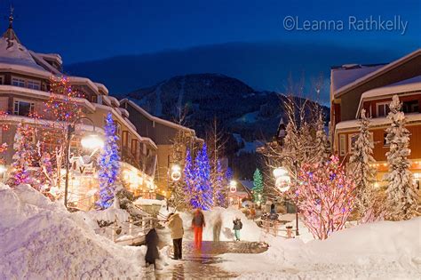 Christmas In Whistler Village Leanna Rathkelly Photographer In