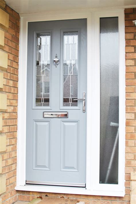 Light Grey Composite Door Installation Grey Composite Door Grey