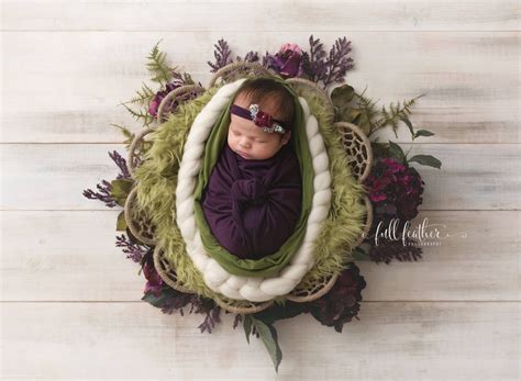 Olive Green Mongolian Faux Fur Photography Prop Rug Newborn Baby