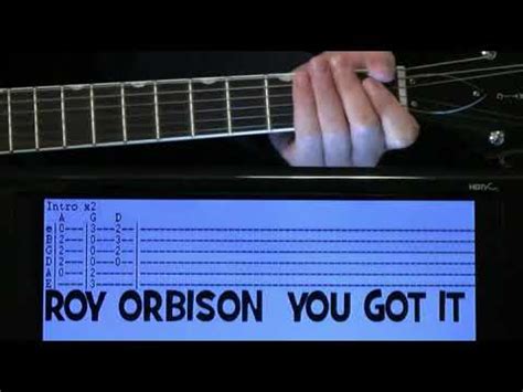 Roy Orbison You Got It Guitar Chords Lesson Tab Tutorial YouTube