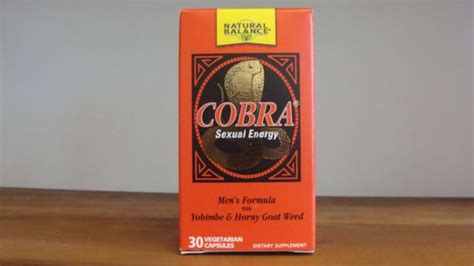 natural balance cobra sexual energy 30 vegetarian capsule 047868129399 for sale online ebay