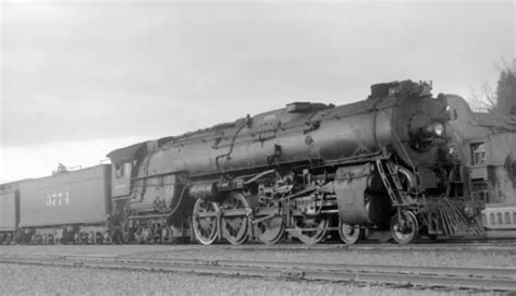 Atandsf Santa Fe Railroad Locomotive Engine No 3774 Type 4 8 4 Old Train