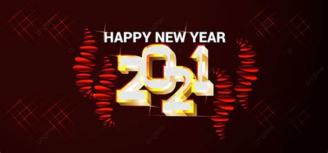 Happy New Year Background Template Design Happy 2021 Card Background