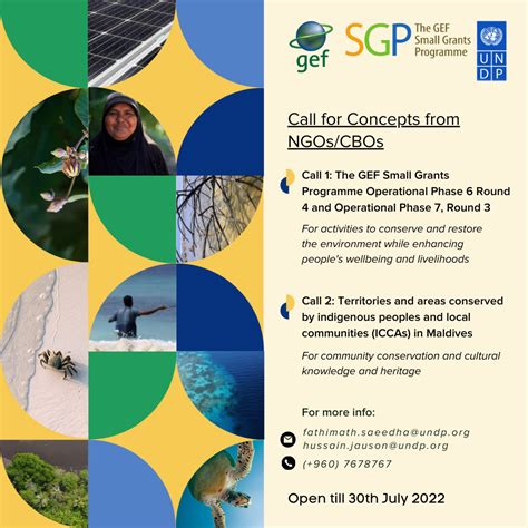 Call For Concepts From Ngoscbos The Gef Small Grants Programme Sgp