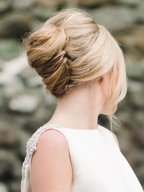 tk bridesmaid updos for every hair length french twist hair simple elegant hairstyles