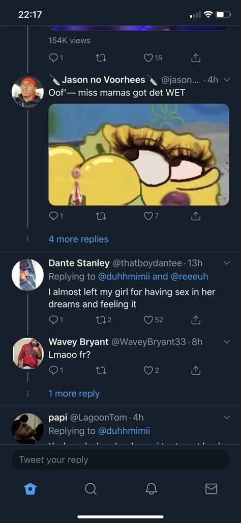 Dante On Twitter I Jut Saw A Tweet Of A Female Spongbob Spreading Her