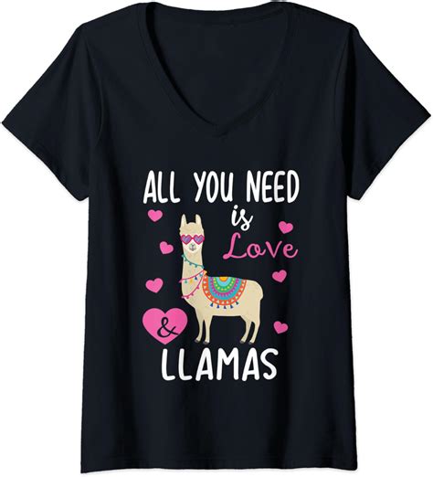 Amazon Com Womens Valentine Llama All You Need Is Love Llamas Gifts