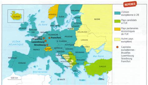 Carte Europe Carte Geographique De L Union Europeenne