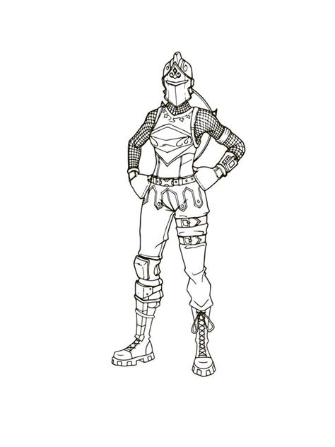 Fortnite Coloring Page Renegade Raider Coloring Pages