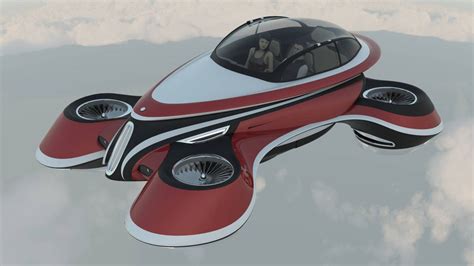 Lazzarini Hover Coupe Is Probably The Worlds First Retro Styled Flying