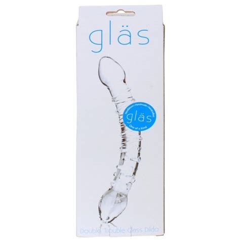 Glas Double Trouble Glass Dildo Sex Toys And Adult Novelties Adult