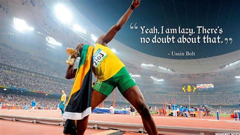 Usain Bolt Lazy Quotes Hd Desktop Wallpaper Widescreen High Resolution