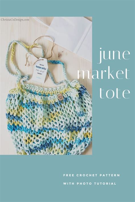 Free Crochet Tote Bag Pattern June Market Tote Free Crochet Pattern