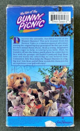 Muppets Jim Henson Video The Tale Of The Bunny Picnic Vhs 717951606037