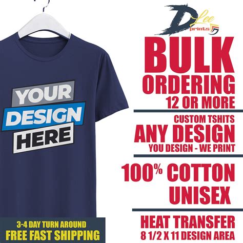 Custom Bulk Order T Shirts Etsy