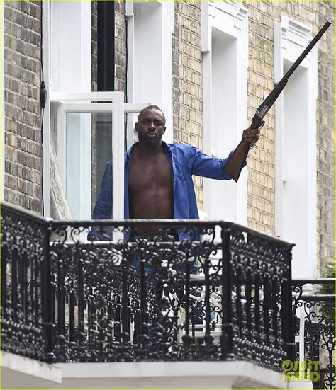 Shirtless Idris Elba Goes Ballistic With A Huge Gun For Hundred Streets Photo 3173092 Gemma