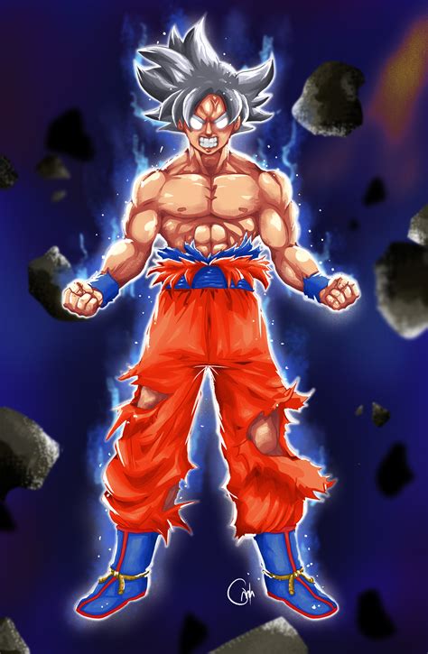 Artstation Son Goku Mastered Ultra Instinct Still Ali