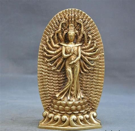 In english, guan yin translates to goddess of mercy and is often compared to the virgin mary of catholicism. 7" Brass China Avalokitesvara Thousand-hand Bodhisattva ...