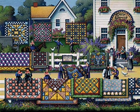 Amish Quilts Jigsaw Puzzle