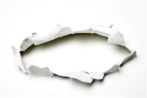 Hole In The Paper Stock Photo Download Image Now Istock