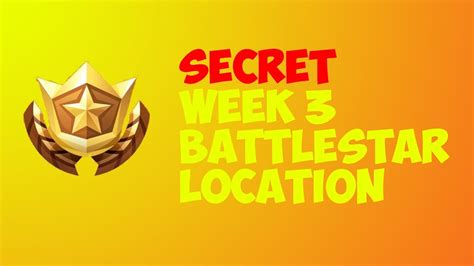 Season 5 Week 3 Secret Battlestar Location Fortnite Battle Royale