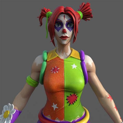 Fortnite Female Clown 3d Model Ph