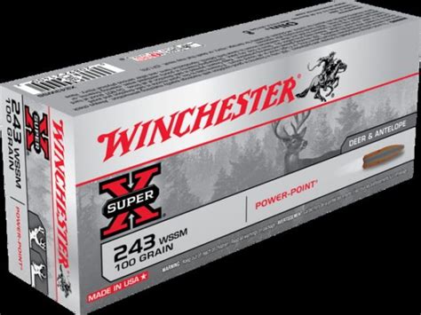 Winchester Super X Rifle 243 Winchester Super Short Magnum 100 Grain
