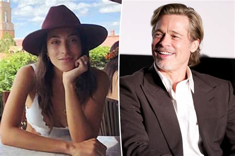 very happy brad pitt introduces ines de ramon as his girlfriend