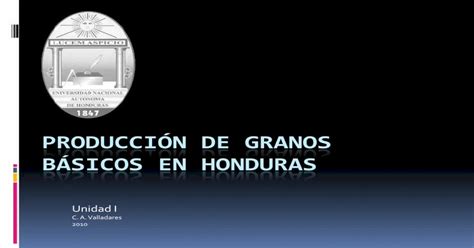 ProducciÓn De Granos BÁsicos En Honduras · La Grafica Refleja Para El